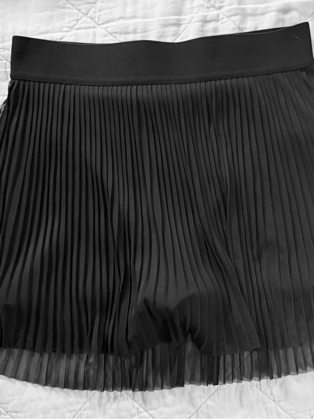 Kyodan Black Pleated Mini Skirt